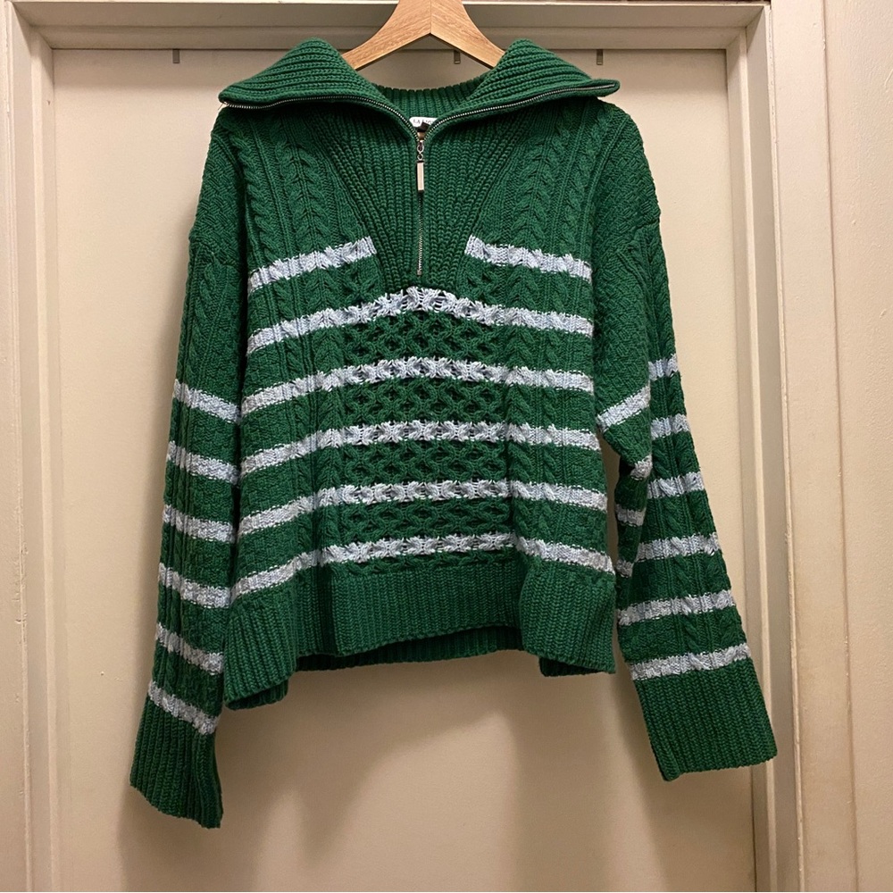 La Ligne Target Quarter Zip Turtleneck Sweater